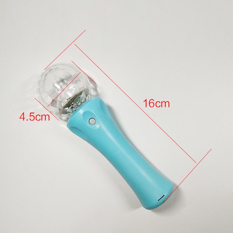 出口LED旋转球圣诞节发光球手握式南瓜转转球LED发光棒详情图2