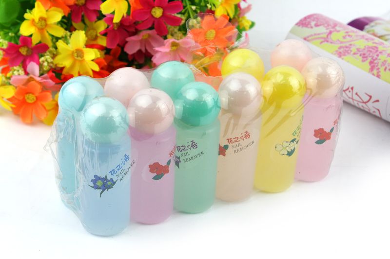 Ouyan 2870 nail polish remover without acetone odorless PE plastic bottle packaging approved