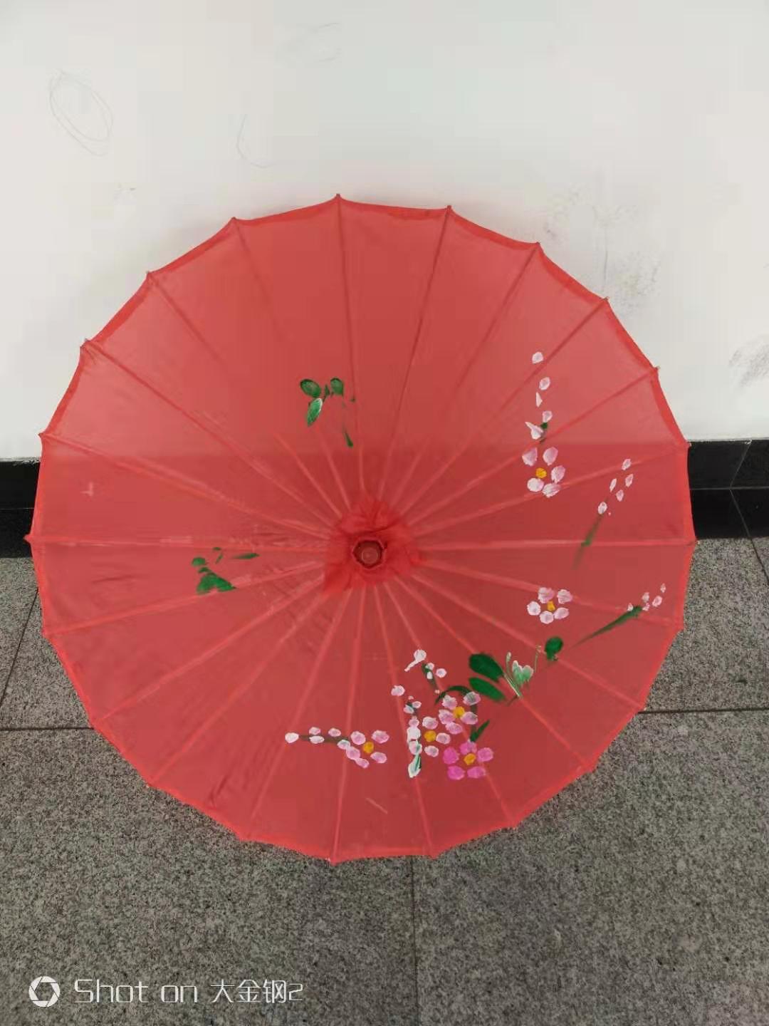 古风杭伞绸布伞汉服旗袍走秀舞蹈道具活动装饰伞详情图4