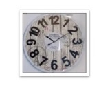 The wall clock decoration is artistic and retro