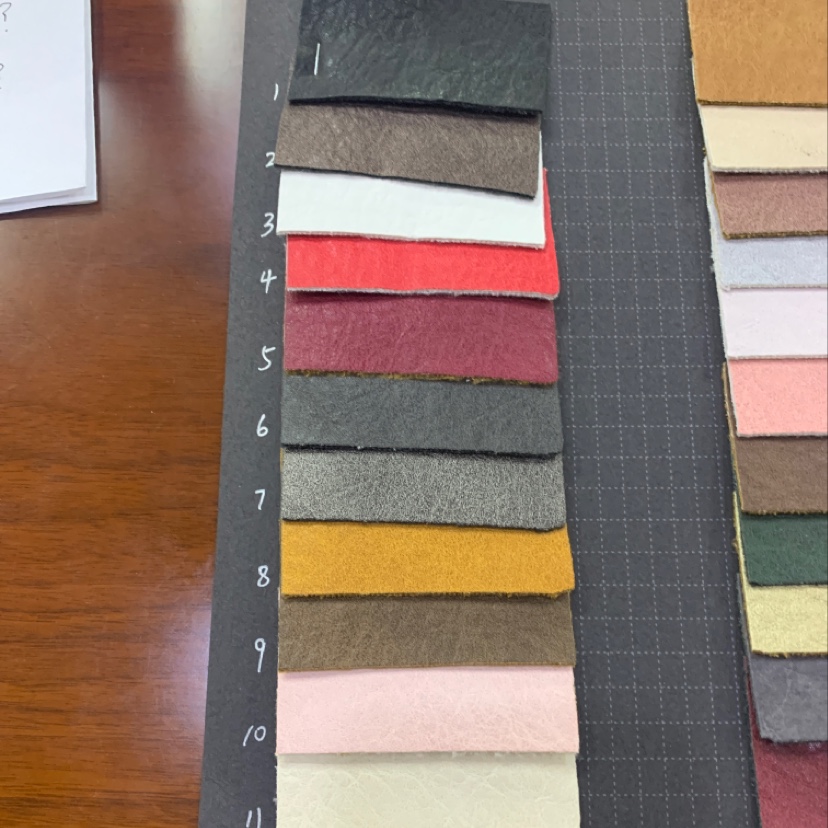 Manufacturer direct selling hot new PU leather in large quantity spot high and low grade bags sofa shoes material fabric DL718 cases bags case wet imitation lint PU details Picture
