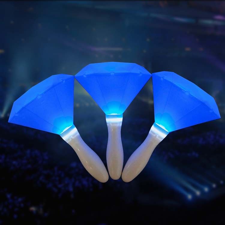 Japanese concert LED flash stick custom logo colorful LED diamond light stick details Picture