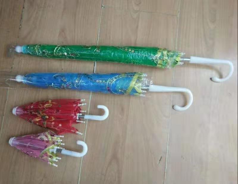 830烫金伞绣花工艺伞旅游儿童玩具伞吊顶装饰舞蹈详情4