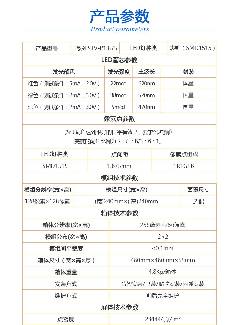 led显示屏压铸铝led屏显示屏租赁屏室内P4 512*512mm详情图5