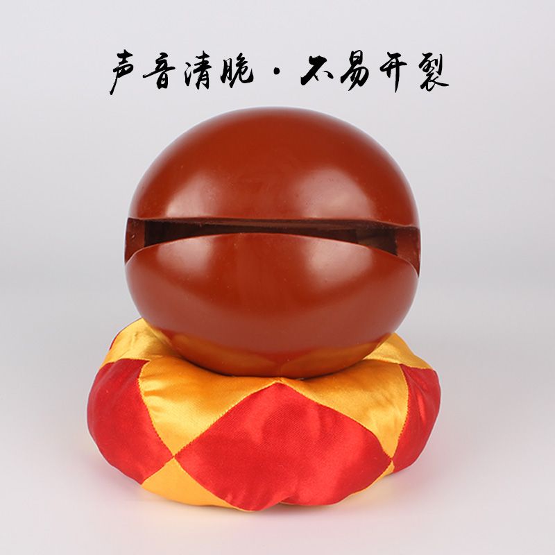 6寸红木鱼雕木鱼法器实木寺庙打击乐器香樟木家用