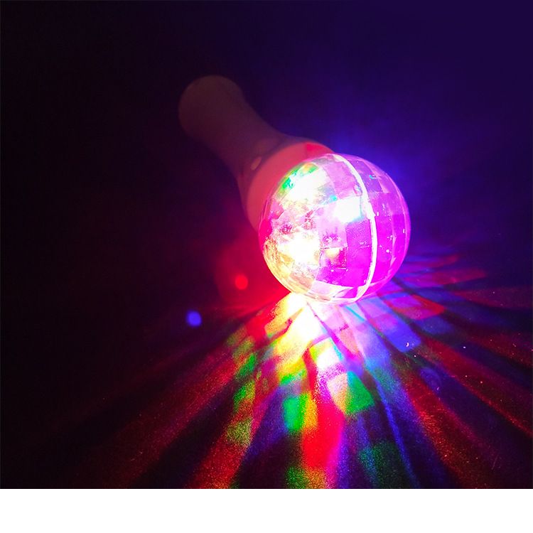 出口LED旋转球圣诞节发光球手握式南瓜转转球LED发光棒详情图7