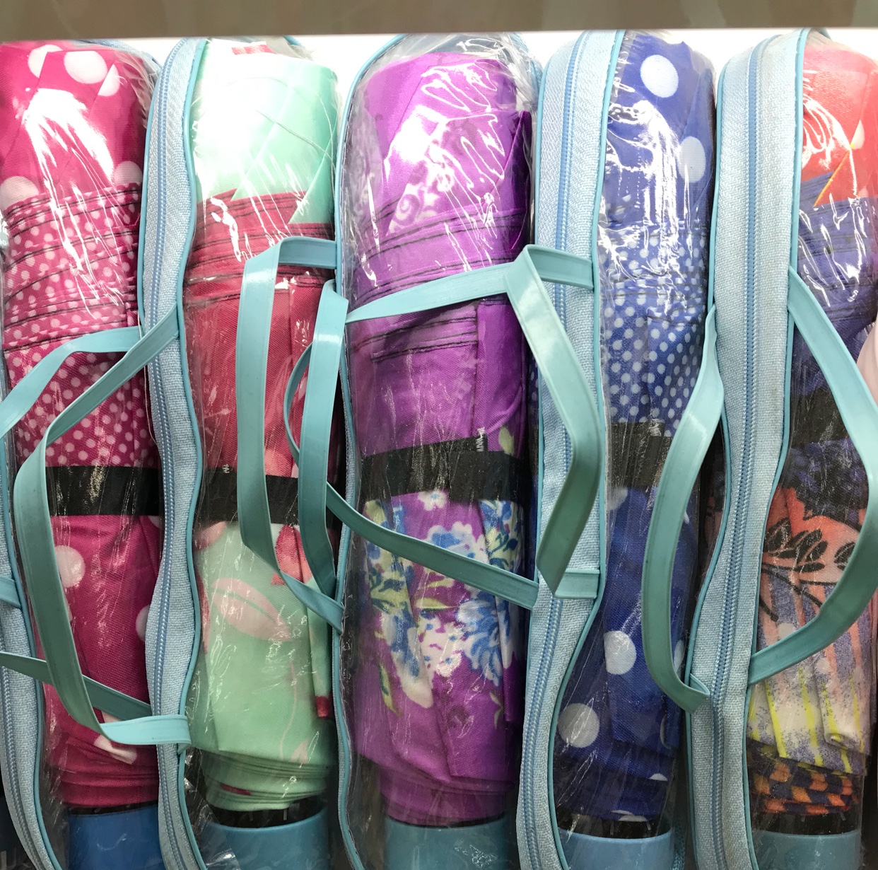 New three-fold lapel color Ding umbrella