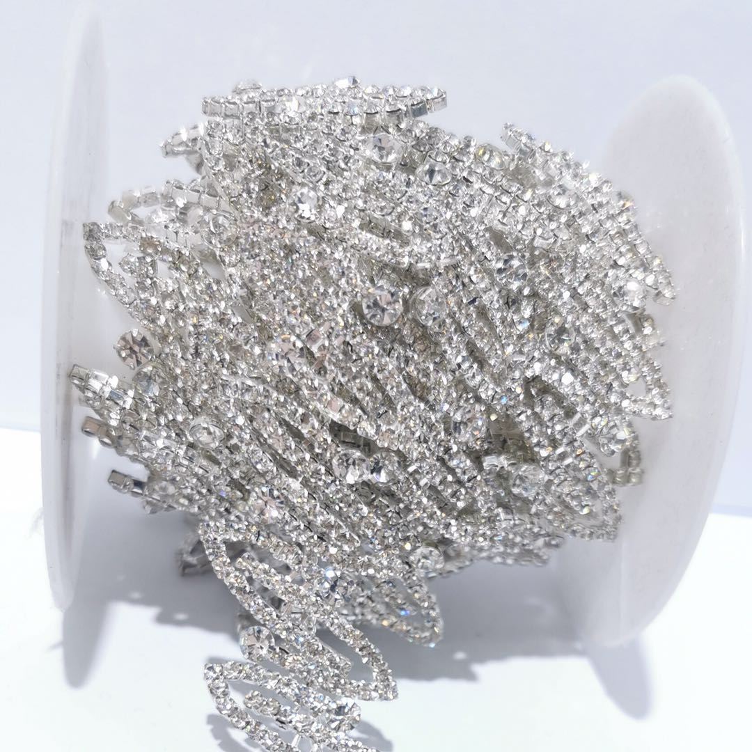 Rhinestone Plating Chain Diy Diamond Mesh Diamond Clothing Jewelry Accessories Handmade Jewelry full figure