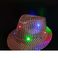 LED七彩发光亮片爵士帽 舞台道具闪光亮片帽图