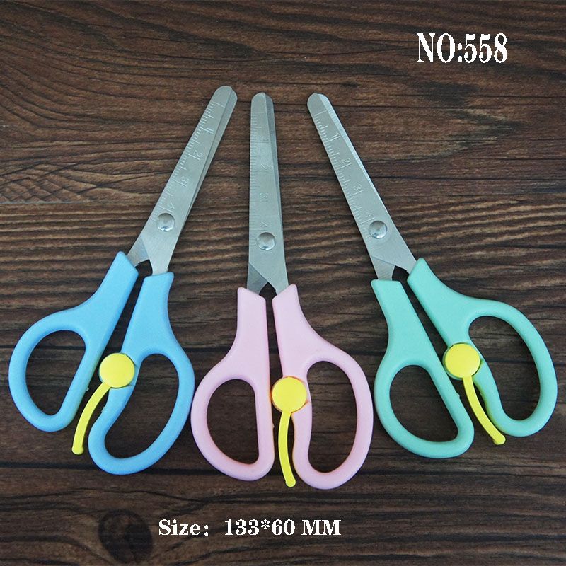Student scissors Children scissors Red dragonfly stationery bauhinia scissors loose cut 558 thumbnail