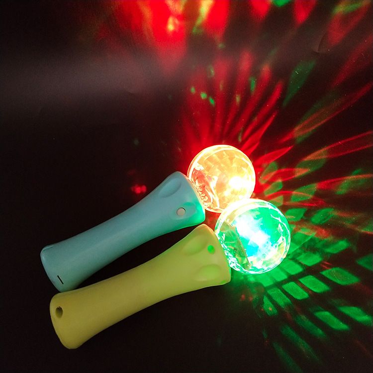 出口LED旋转球圣诞节发光球手握式南瓜转转球LED发光棒详情图10