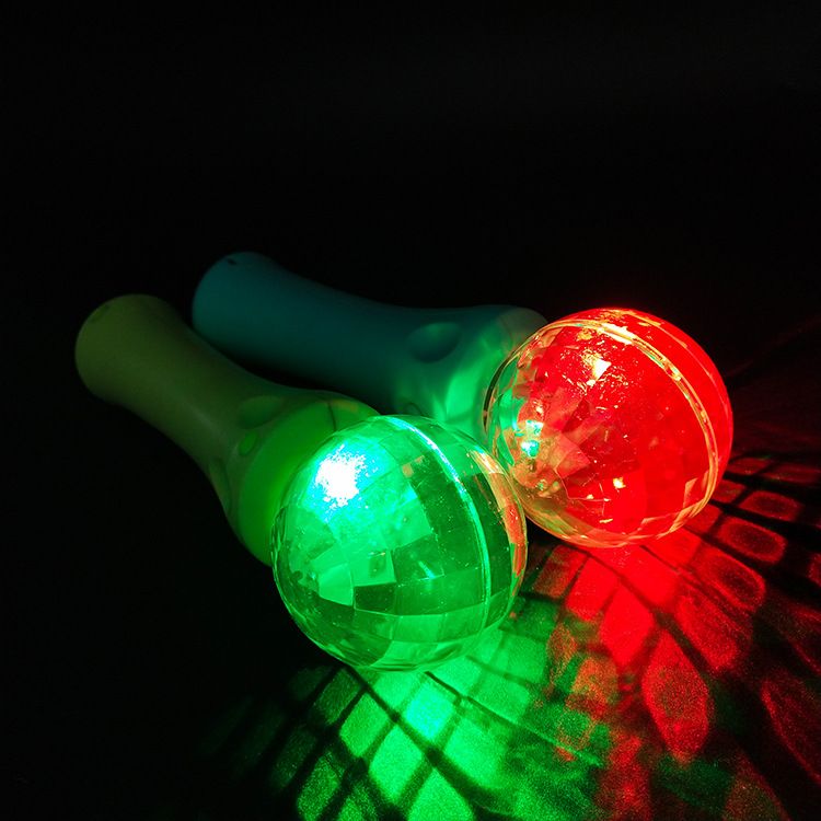 Export LED spin ball Christmas glow golfer grip style pumpkin spin ball LED light stick Specification drawing