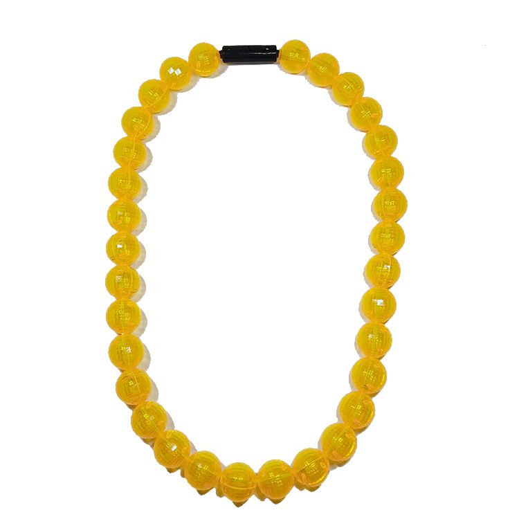 LED large bead chain luminous necklace 2019 new pendant party activity props Item Picture