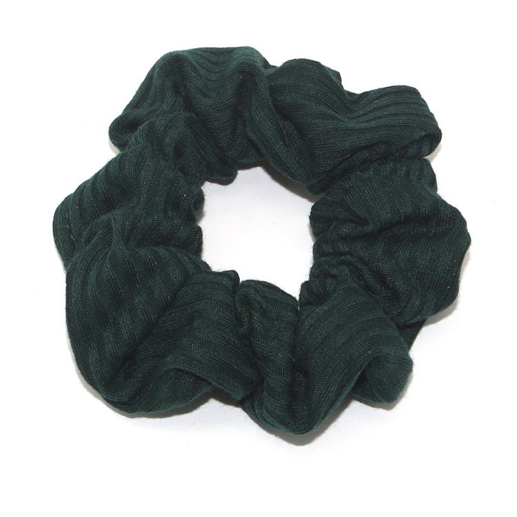 Cross-border European and American solid-color fabric large intestine ring cotton hair tie fashionable and simple new women's hair accessory detail image 5