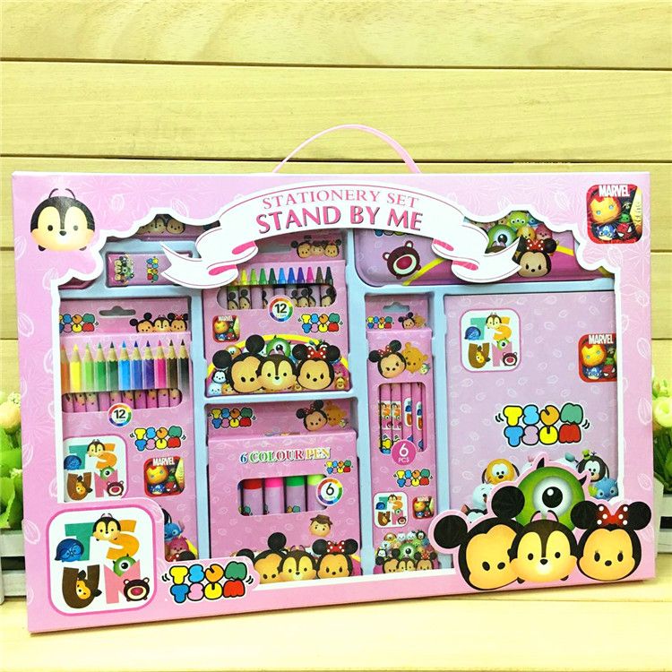 14-piece set of stationery for primary school students, wholesale of learning supplies, birthday gifts, large box gifts detail image 5