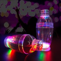 Bar KTV creative LED light shaker environmental protection PS transparent plastic shaker