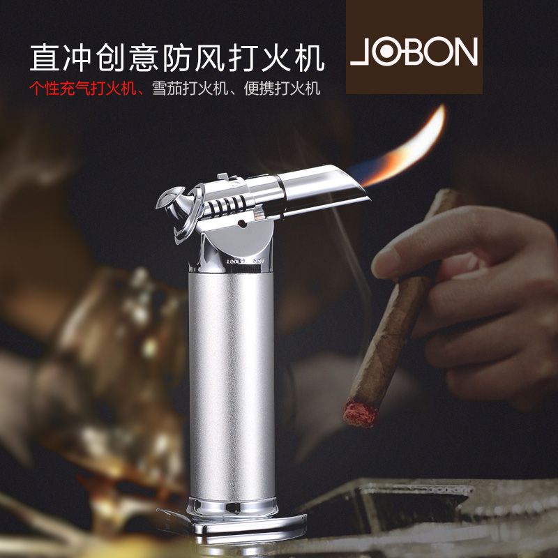 充气直冲高温焊枪点火器点艾灸雪茄香薰专用便捷防风打火机喷火枪详情图4