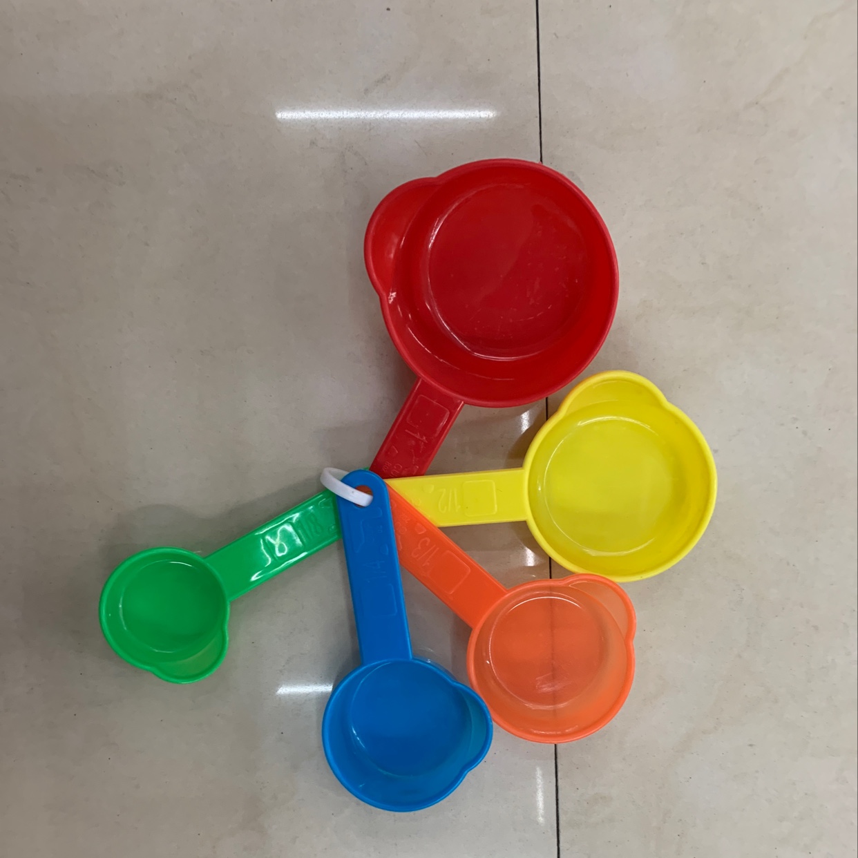 5PC大量杯彩虹量杯烘焙用品家用厨房烹饪家居日用产品图