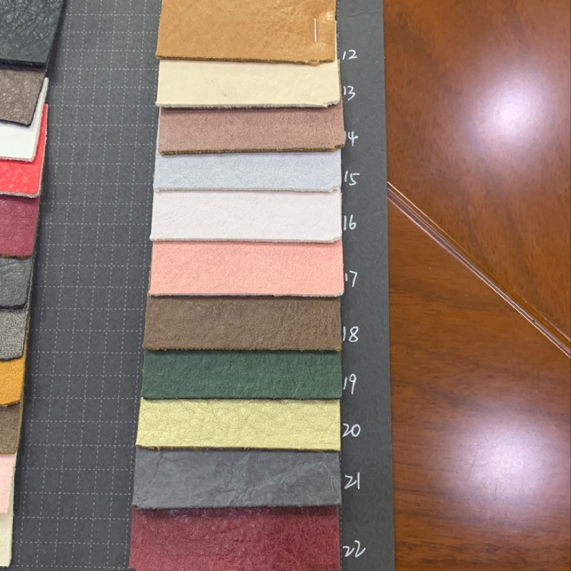 Manufacturer direct selling hot new PU leather in large quantity spot high and low grade bags sofa shoes material fabric DL718 cases bags case wet imitation lint PU Specification drawing