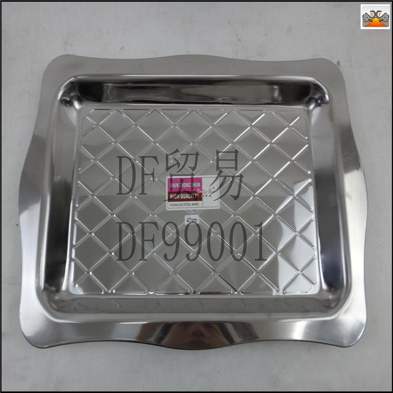 DF99001  长方盘 不锈钢长方盘 出口外贸工艺盘 酒店摆设KTV DF TRADING HOUSE详情图2