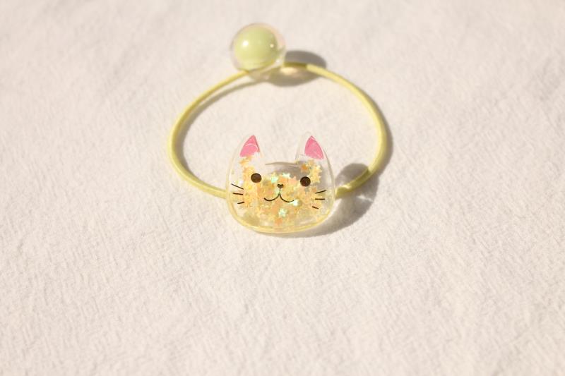 Korean version cute mini cat series headband cartoon animal-shaped hair band acrylic rubber band in stock detail image 5