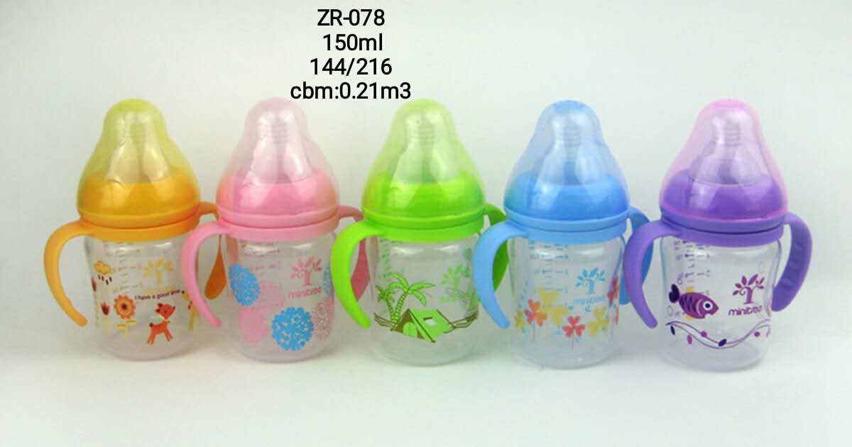 Wide-mouthed baby bottles, large-capacity feeding bottles