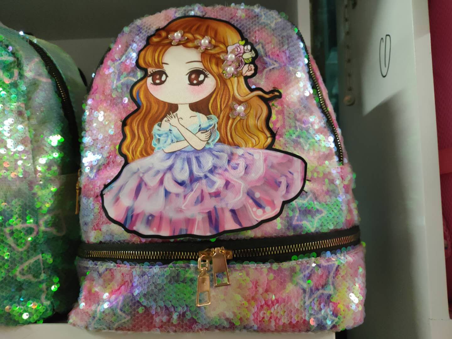 Bolsa de escuela de moda con lentejuelas para mujeres details Picture