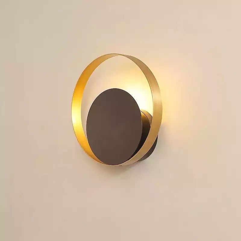 Light luxury postmodern wall lamps, corridor art lamps, creative and simple living room wall lamps, model room designer lamps Specification image