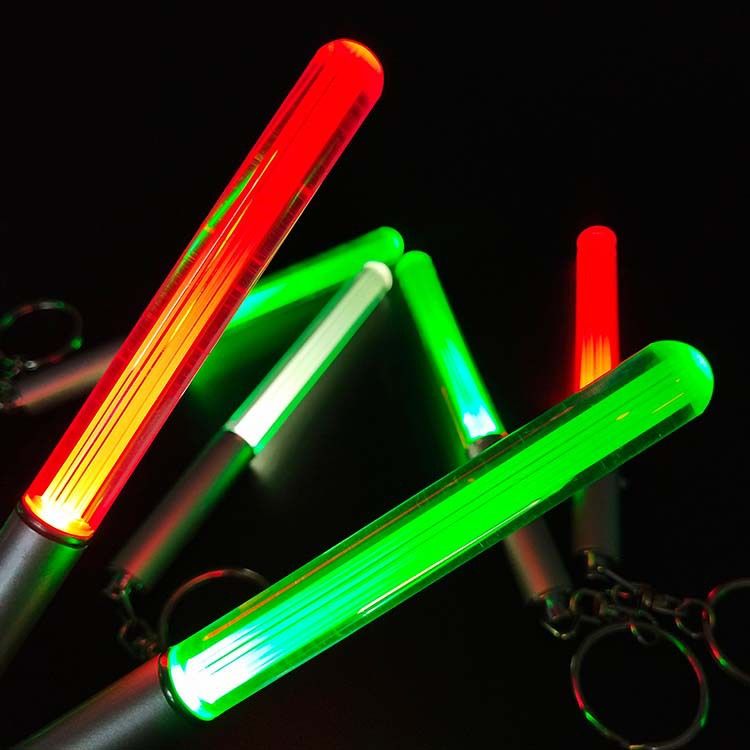 聚会亚克力发光棒多色可选LED钥匙扣定制图案的闪光棒详情图1