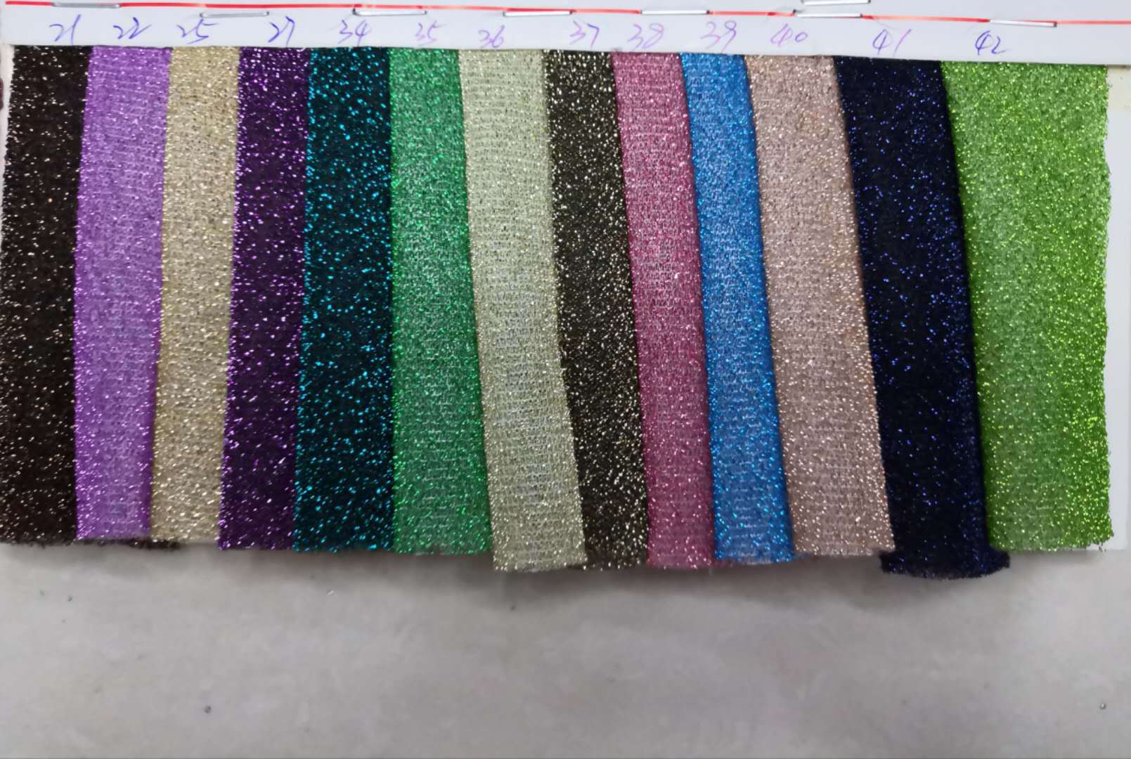 Thick thread fabric, gold and silver thread fabric, knitted fabric, stage head ornaments, handicrafts, shoe materials, fabric factory direct sales detail image 2