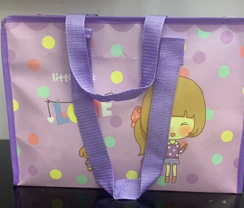 Non-woven fabric laminated bags, storage bags, moving bags, luggage bags, cartoon 036-2