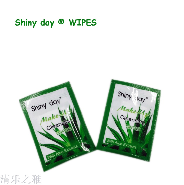 shiny day 单片卸妆湿巾产品图