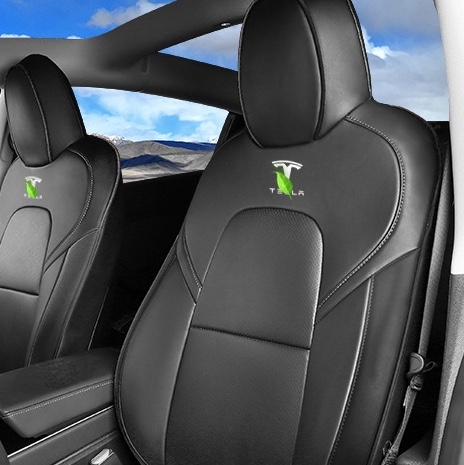 Factory direct sales: 360-degree fully enclosed car seat cushion, all-season universal, wear-resistant and dirt-resistant leather car seat cover, pure black