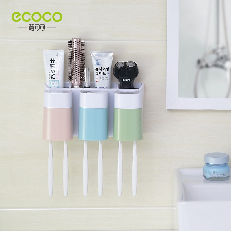Happy Home Toiletry Set Toothbrush Holder Mouthwash Cup Set Wall Hanging Toiletry Storage Box Specification drawing