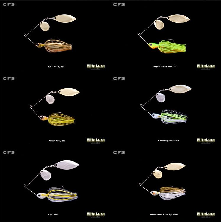 复合旋转亮片 spiner bait 胡须佬 噪音金属鱼饵详情图5