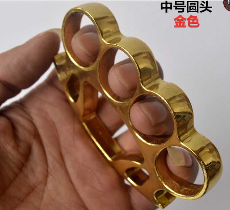 D8合金加厚圆头铁手扣拳扣指虎拳套铁四指合法防身武器