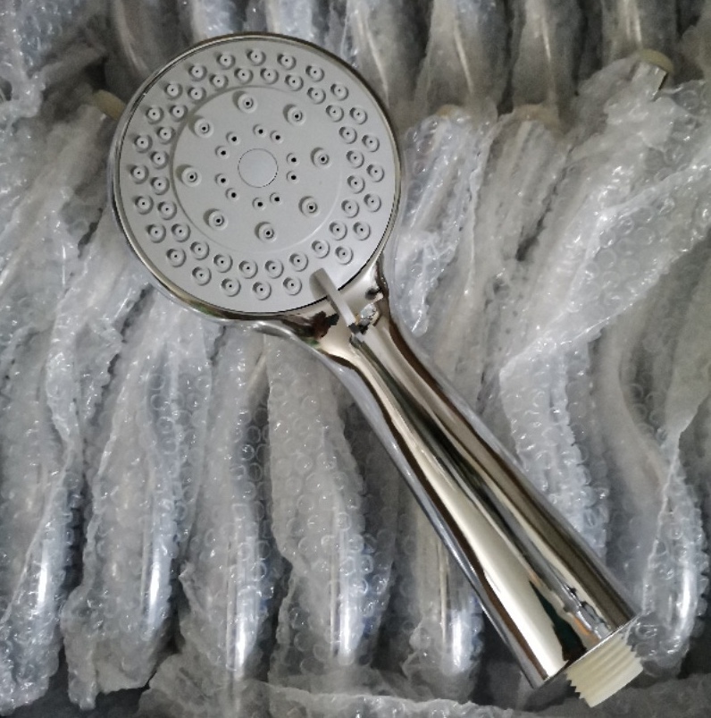 Xiamen multi-functional five-speed handheld shower head, Xiamen shower head, circular electroplated shower head