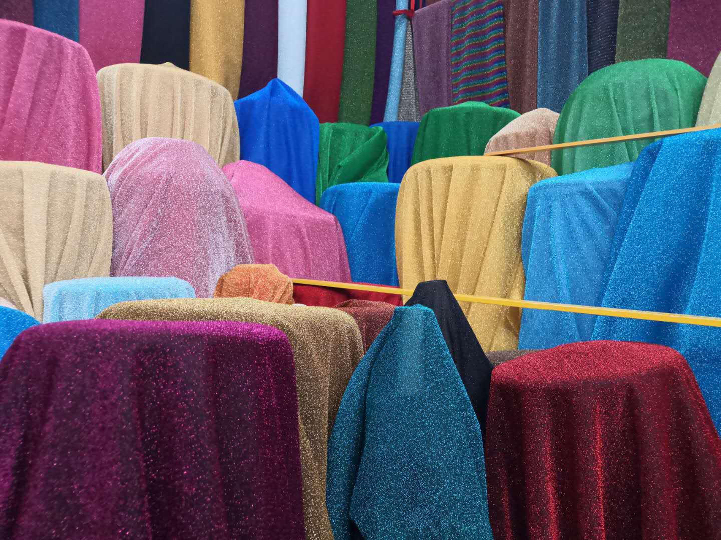 Thick thread fabric, gold and silver thread fabric, knitted fabric, stage head ornaments, handicrafts, shoe materials, fabric factory direct sales detail image 10