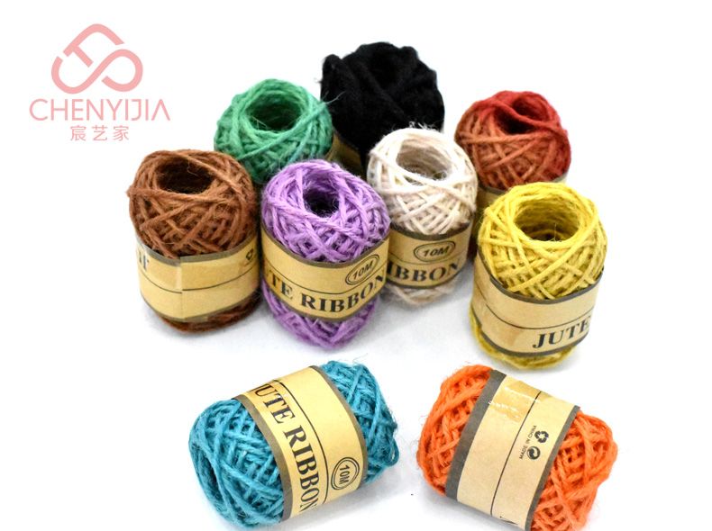 Manufacturers direct 2mm*10m color twin-strand DIY hand-made twin-strand hemp rope thumbnail