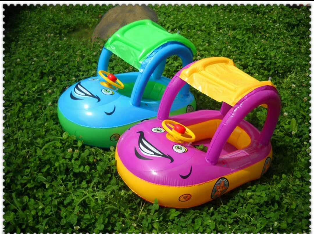 Wholesale of swimming rings and swimming boats with sunshade umbrellas, horn box packaging