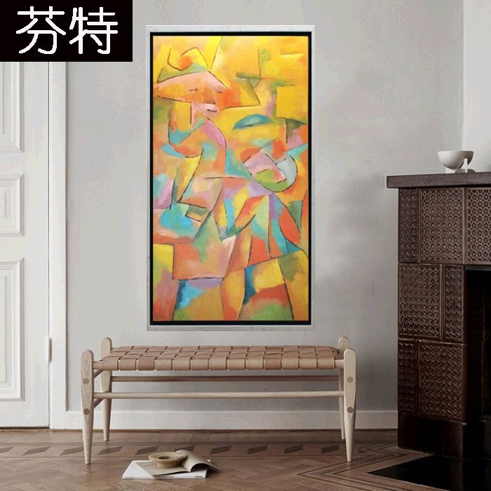 义乌芬特工艺品60X120cm  纯手绘油画抽象装饰画详情图1