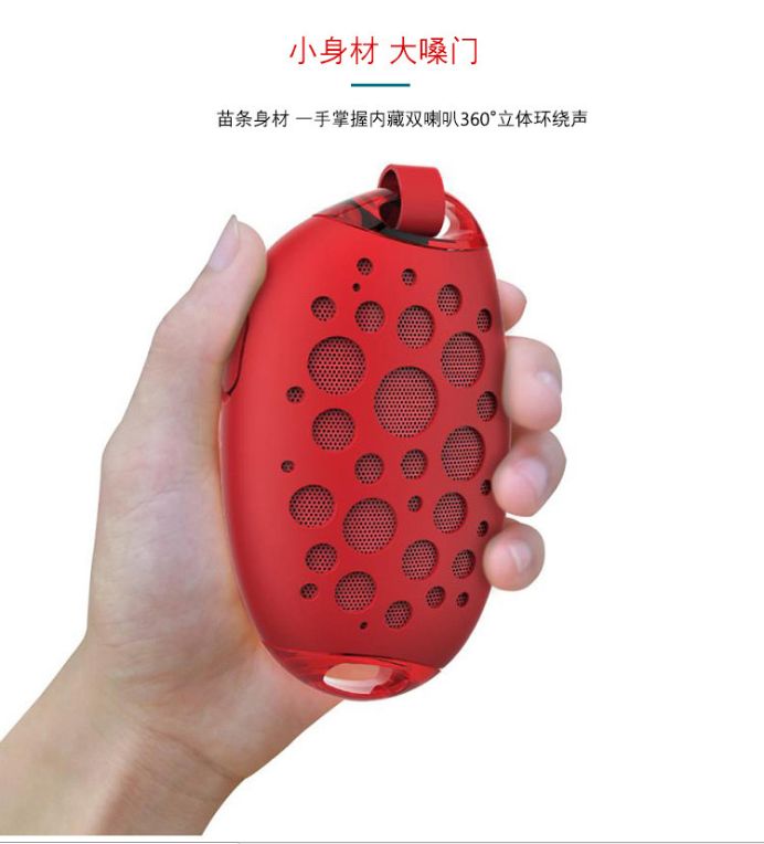 2020 Bluetooth audio Outdoor Products, small speaker, big and small steel cannon, large capacity battery mini speaker detail image 5