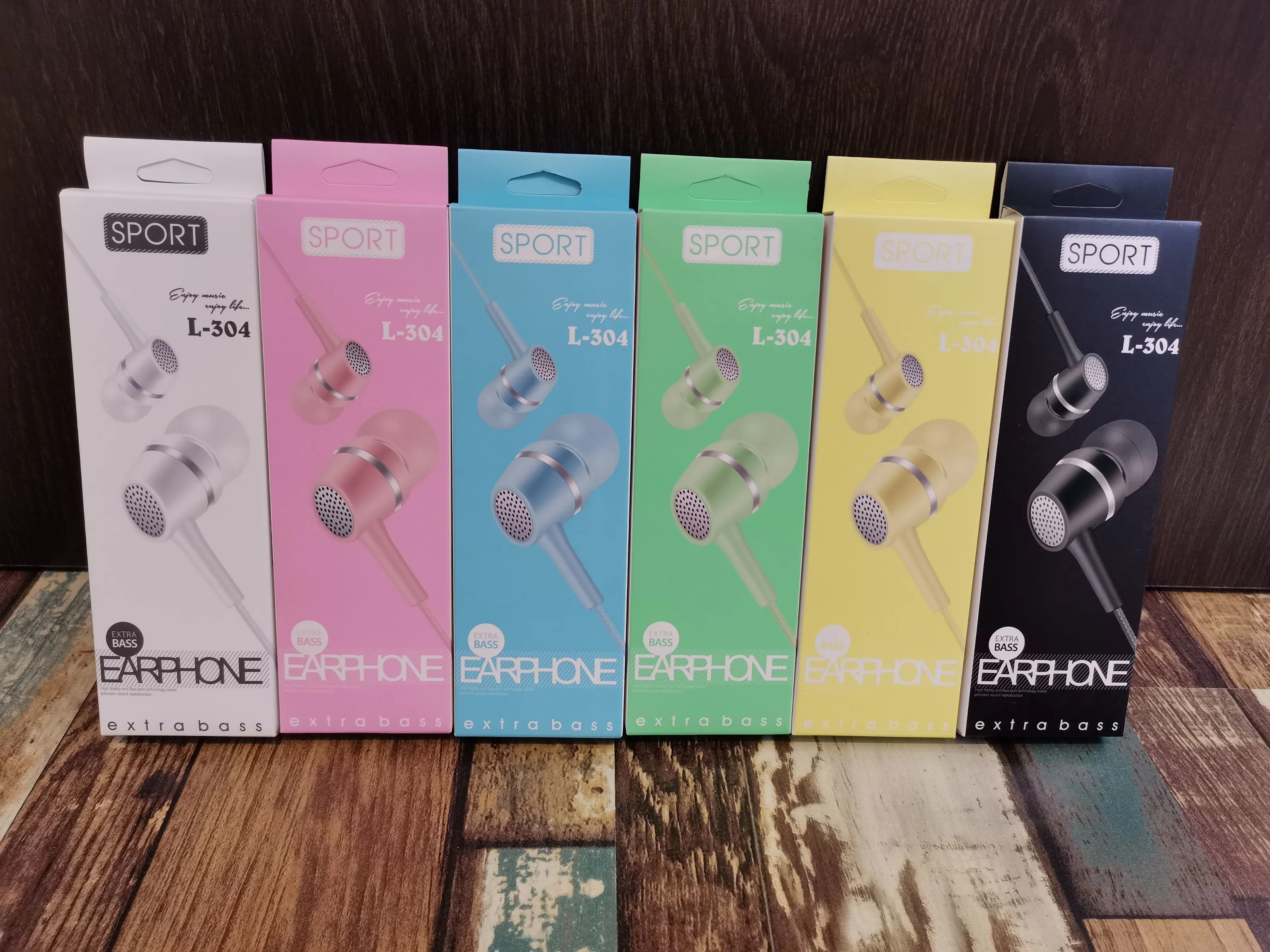 L-304 Sogo headphones, mobile phone headphones, in-ear headsets, earbuds with microphone detail image 1