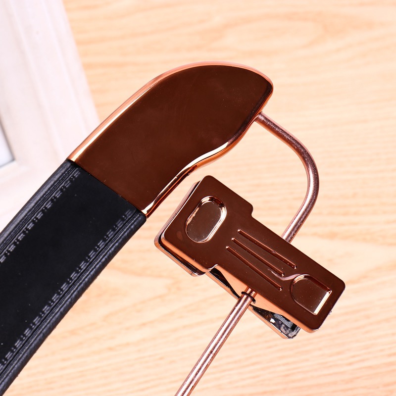 Clothing store leather unmarked gold adult hangers for men and women for children Specification drawing