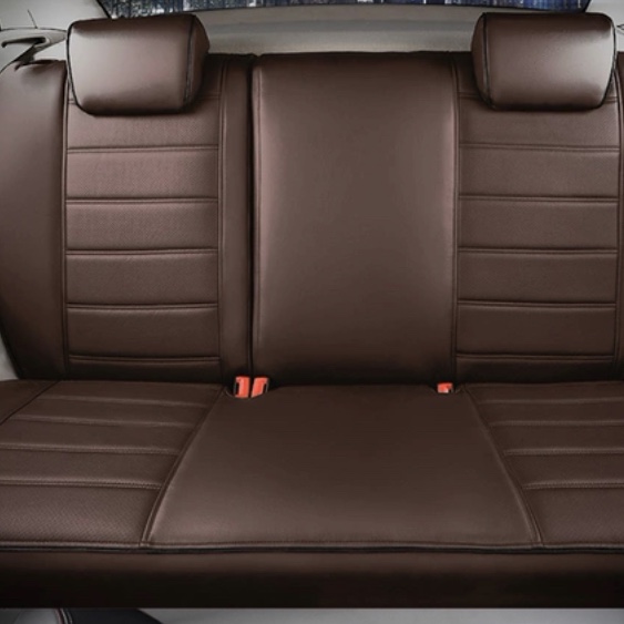 Custom-made car seat covers in full leather, special seat cushions, 20 new models, all-season universal leather seat cushions, fully enclosed in coffee color