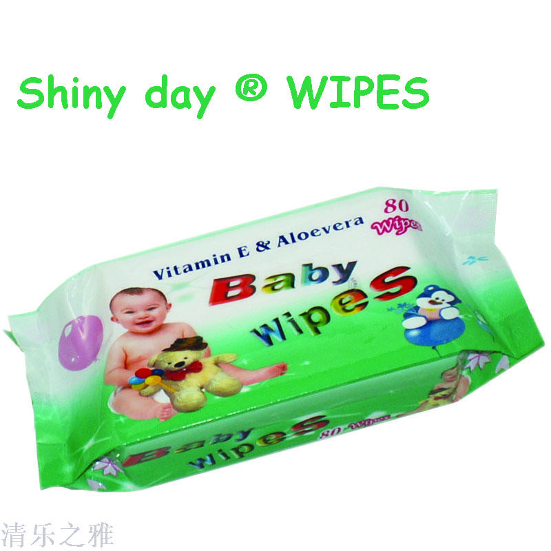 shiny day80片袋装婴儿湿巾产品图