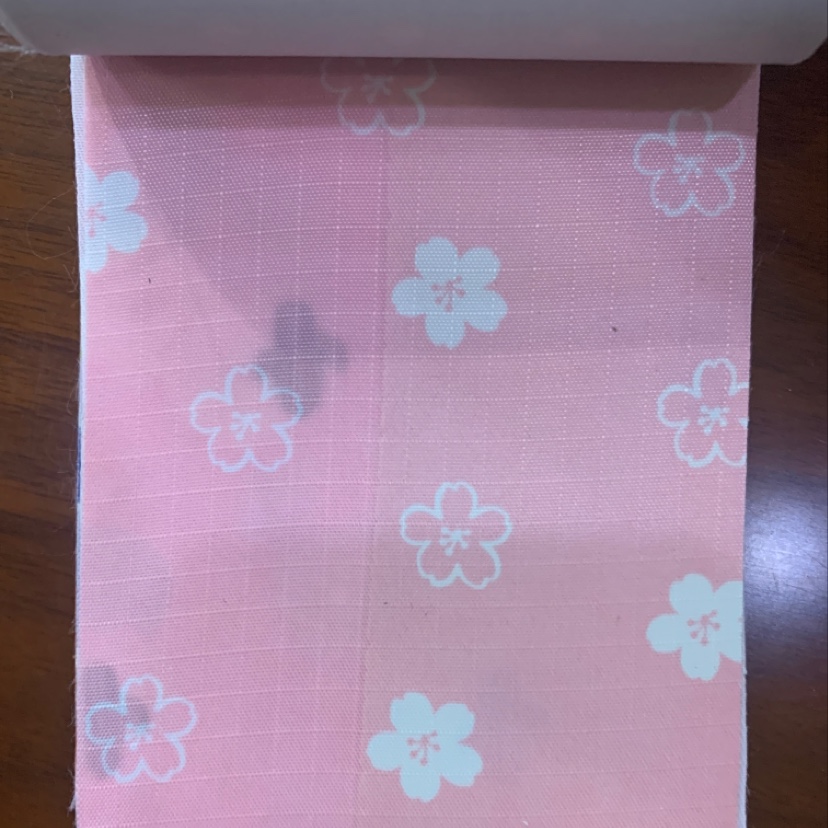 Manufacturers direct sales of a large number of hot new leather spot high school low-grade luggage sofa shoes material fabric cherry blossom printing thumbnail