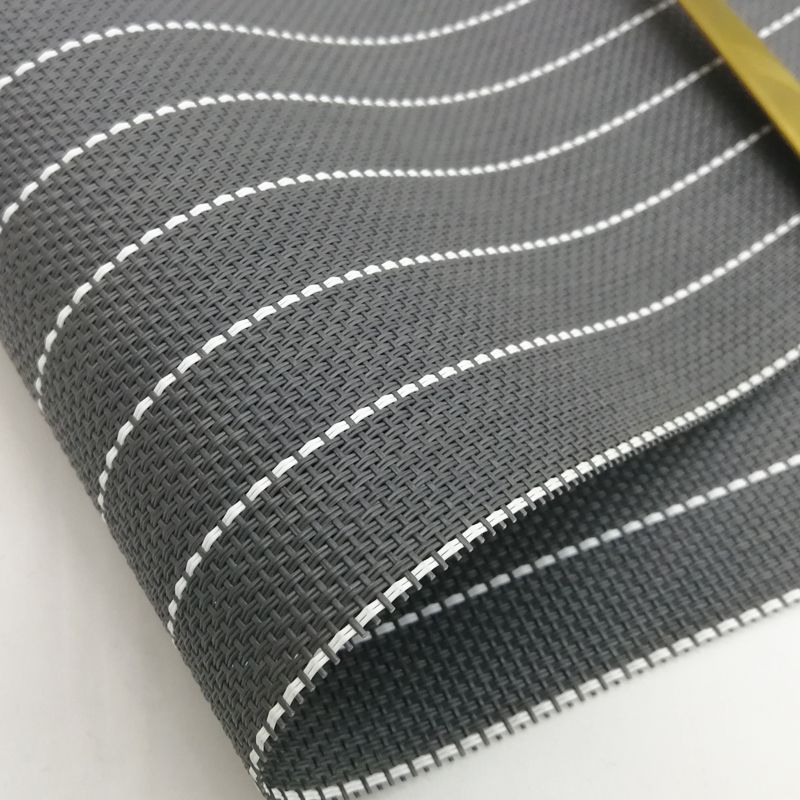 Texlin Woven Placemat Solid Color Striped Pvc Placemat Hotel Thickened Non-Slip Western Placemat Cup Bowl Mat In Stock undefined