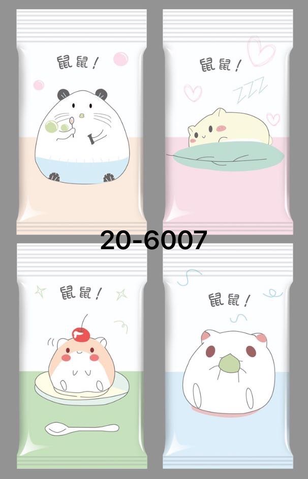 6片卡通可爱湿巾擦拭面部皮肤出门携带方便快捷必备神器产品图