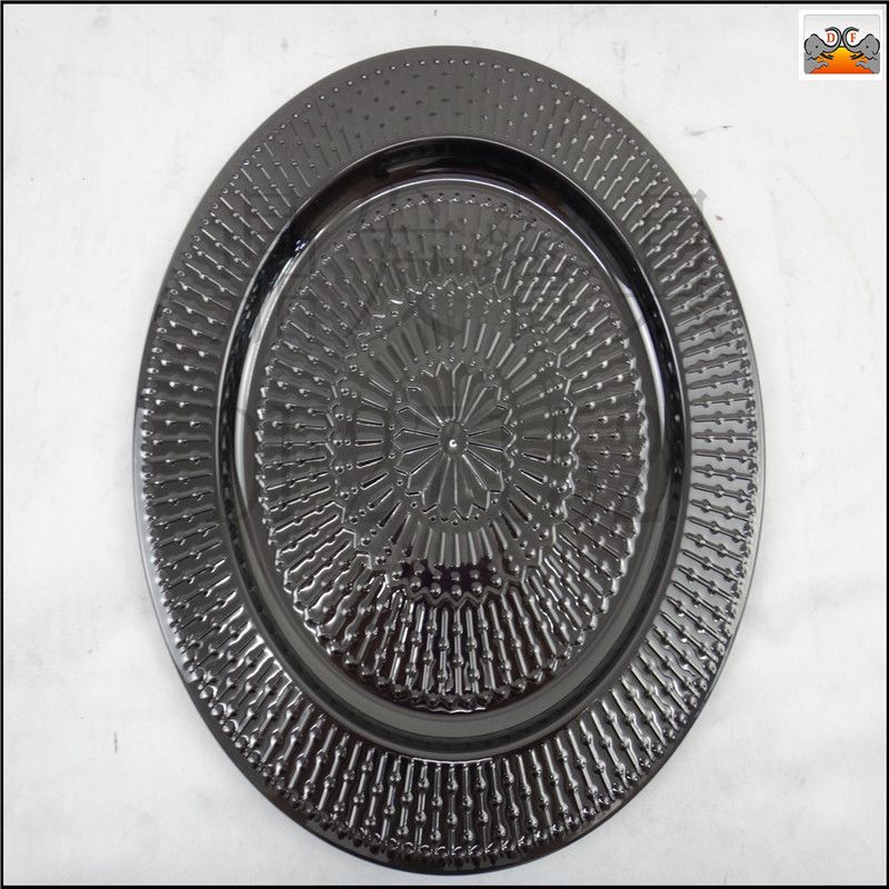 DF99053  稻穗盘-双花  工艺盘 压花盘 圆盘 果盘 厨房酒店用品    DF TRADING HOUSE详情图2